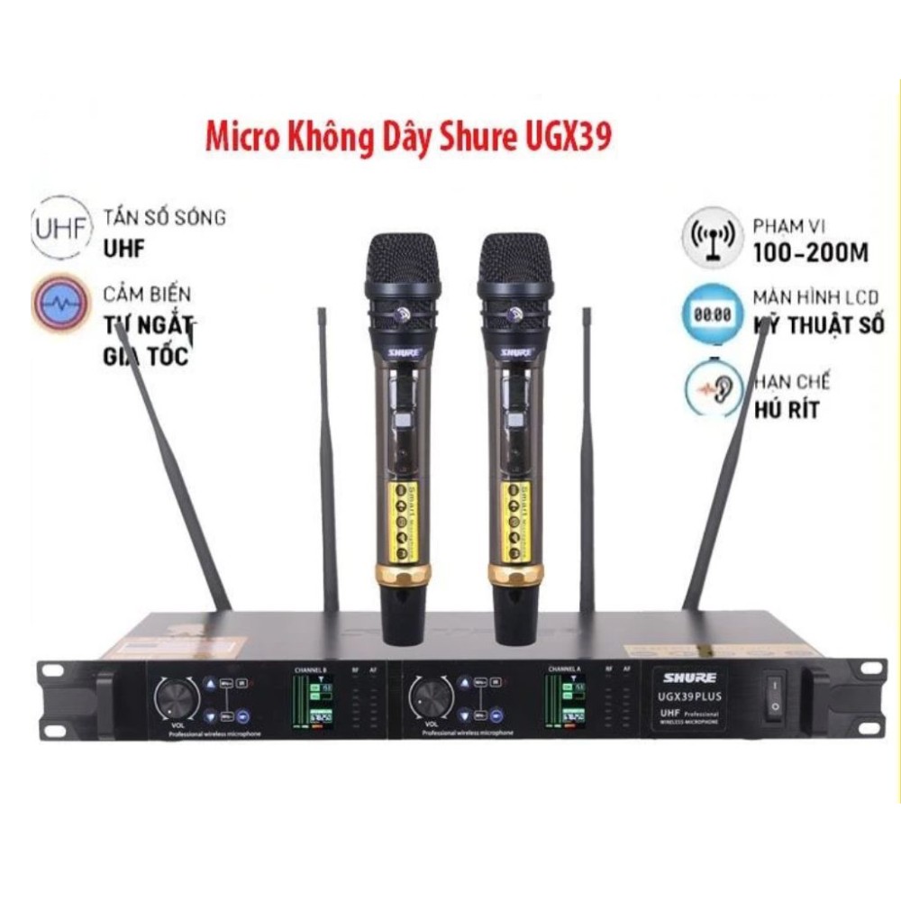 Micro không dây Shure UGX-39 - Hàng chính hãng