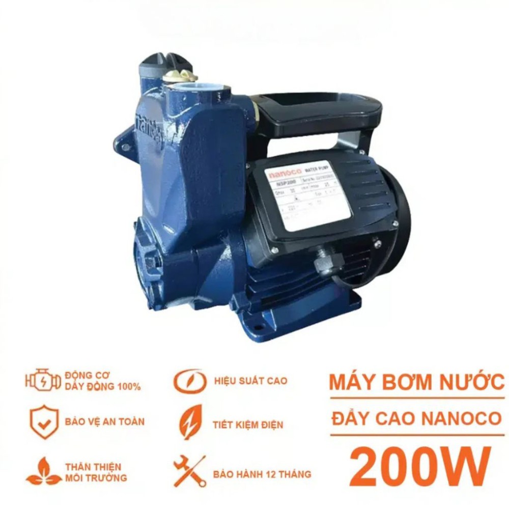 Máy bơm đẩy cao Nanoco NSP200 - Hàng chính hãng
