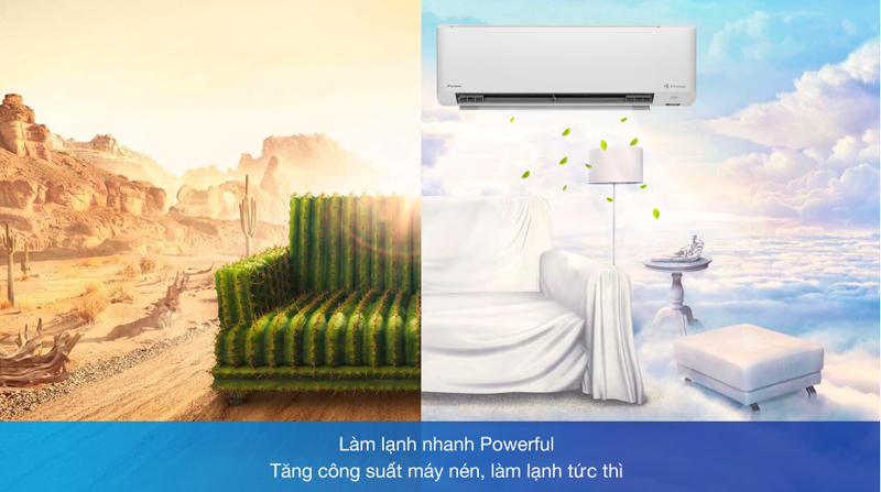 Chế độ làm lạnh nhanh Powerful, làm lạnh nhanh chóng