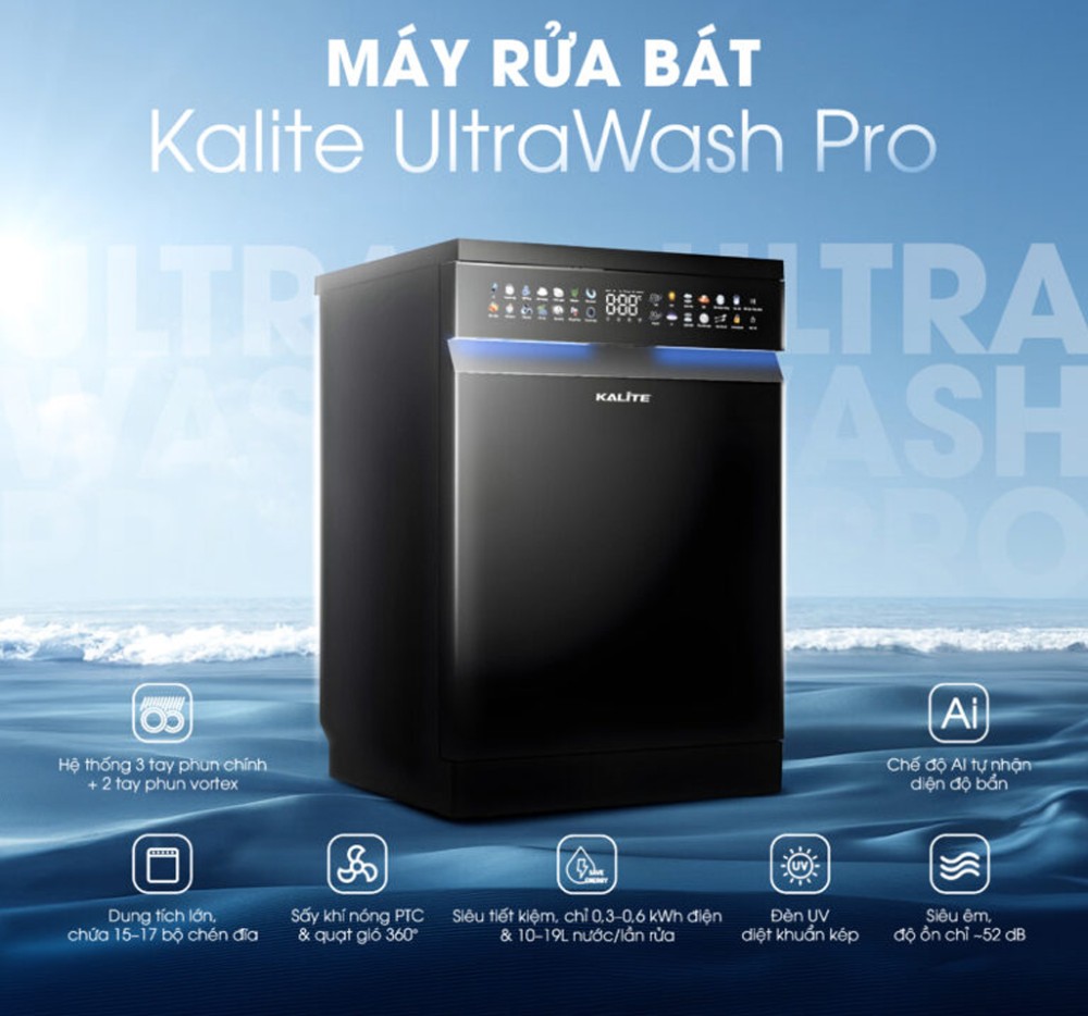 Máy rửa bát Kalite UltraWash Pro  - Hàng chính hãng