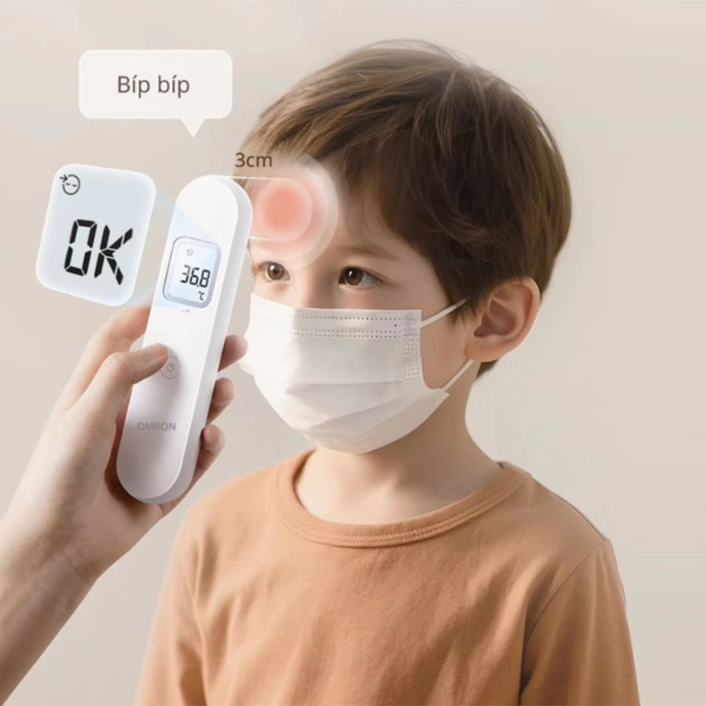 Nhiệt kế điện tử đo trán Omron MC-F300 - Hàng chính hãng