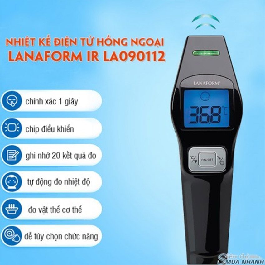 Tính năng nổi bậc của nhiệt kế điện tử hồng ngoại Lanaform IR LA090112