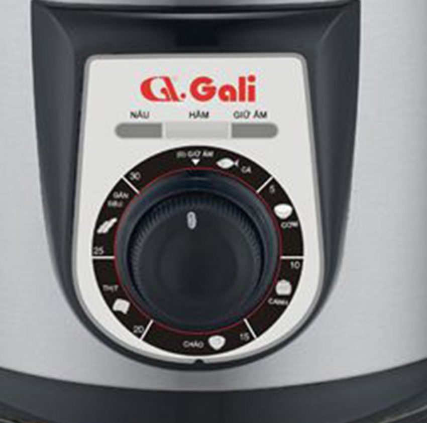 Nồi áp suất Gali GL-1608 cung núm xoay dễ sử dụng