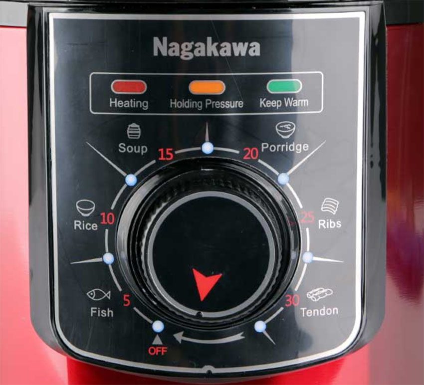 Bảng điều khiển của nồi áp suất Nagakawa NAG0205 
