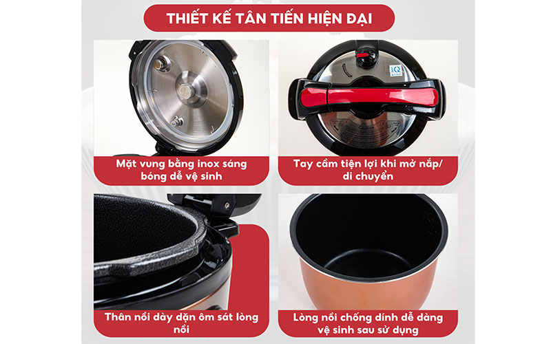 Thiết kế của Nồi áp suất đa năng Hasuka HSK-985