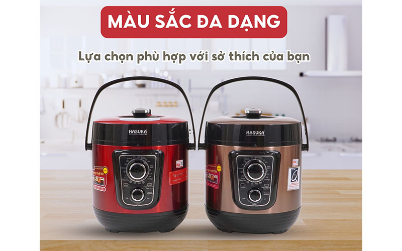 Màu sắc của Nồi áp suất đa năng Hasuka HSK-986