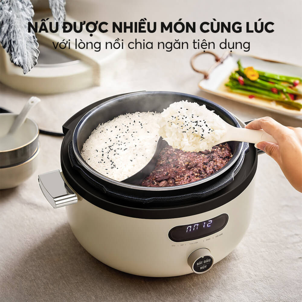 Nấu được đa dạng các món ăn: món hầm, nấu cháo, ninh xương...