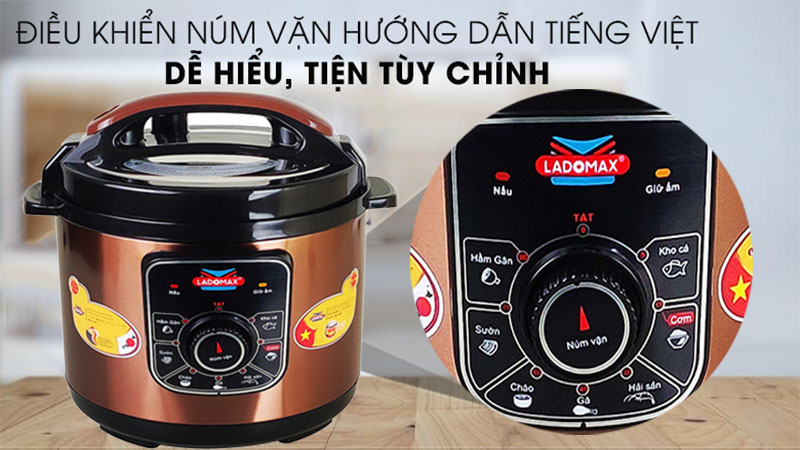 Điều khiển của Nồi áp suất điện Ladomax HA-7860