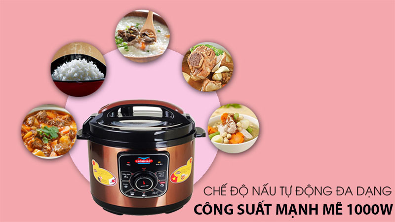 Công suất của Nồi áp suất điện Ladomax HA-7860