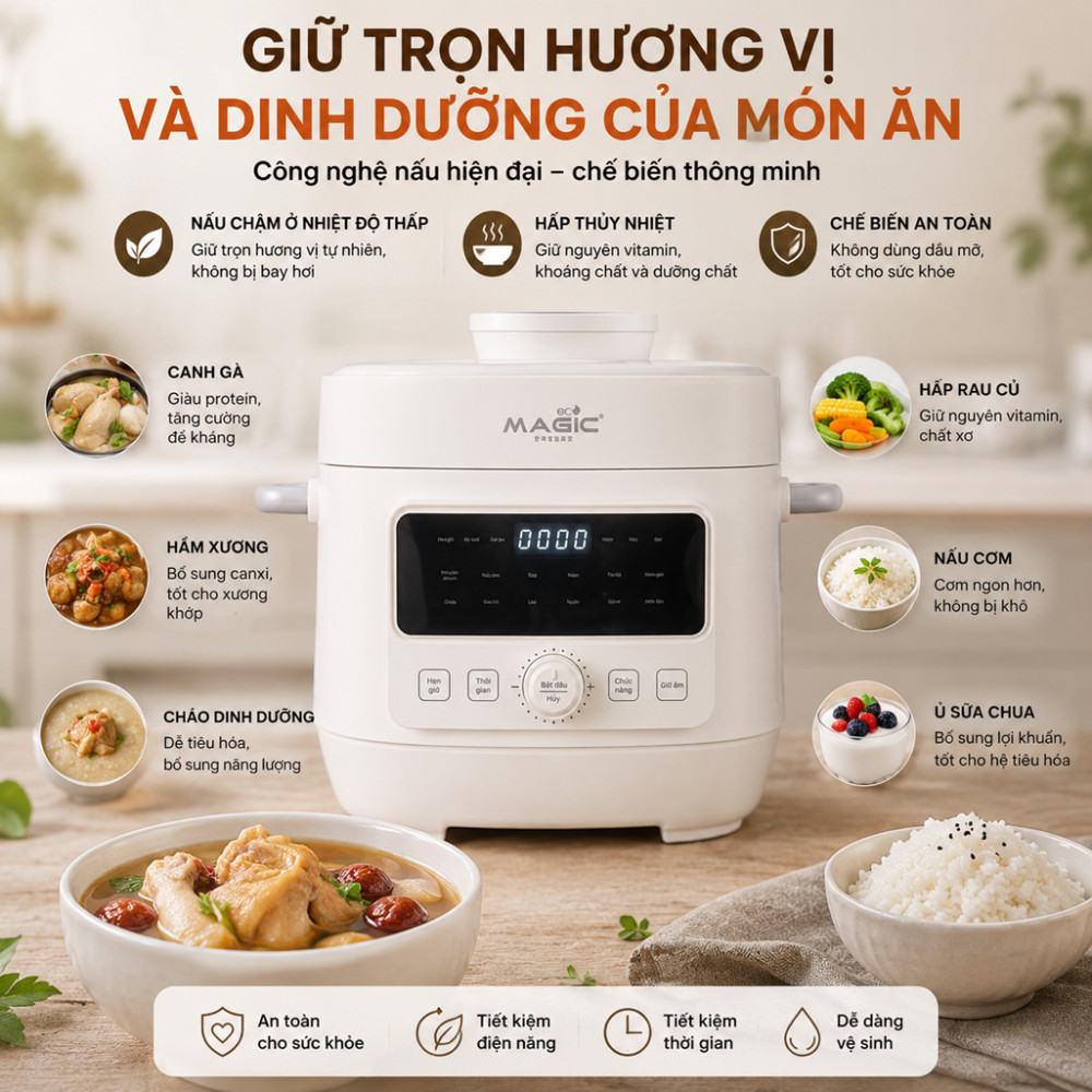 Nồi áp suất điện Magic Eco AC-243 - Hàng chính hãng