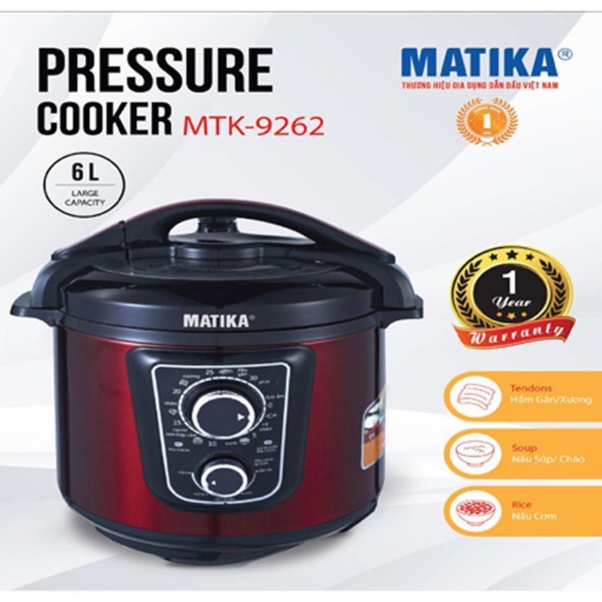 Chi tiết của nồi áp suất điện Matika MTK-9262
