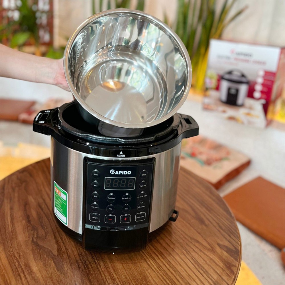 Nồi áp suất điện đa năng Rapido RPC900-D1 - Hàng chính hãng