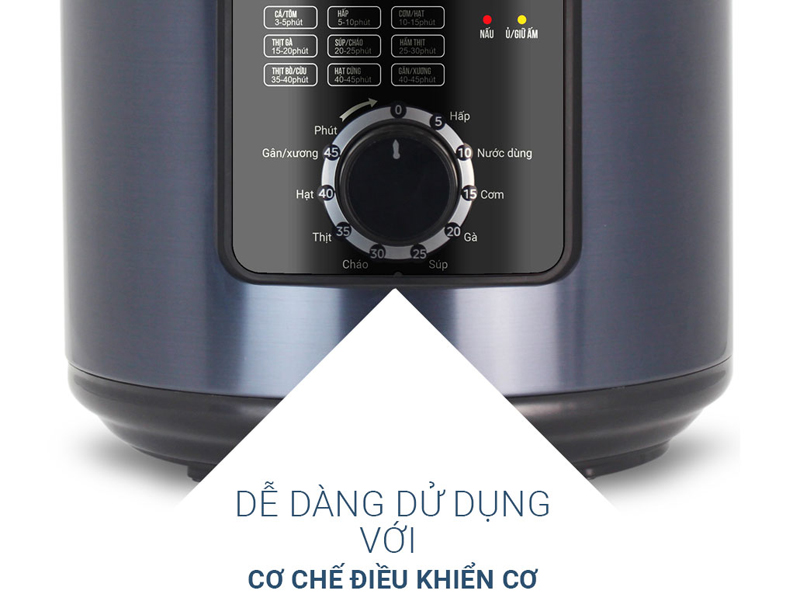 Bảng điều khiển cơ dễ dàng thao tác, điều chỉnh