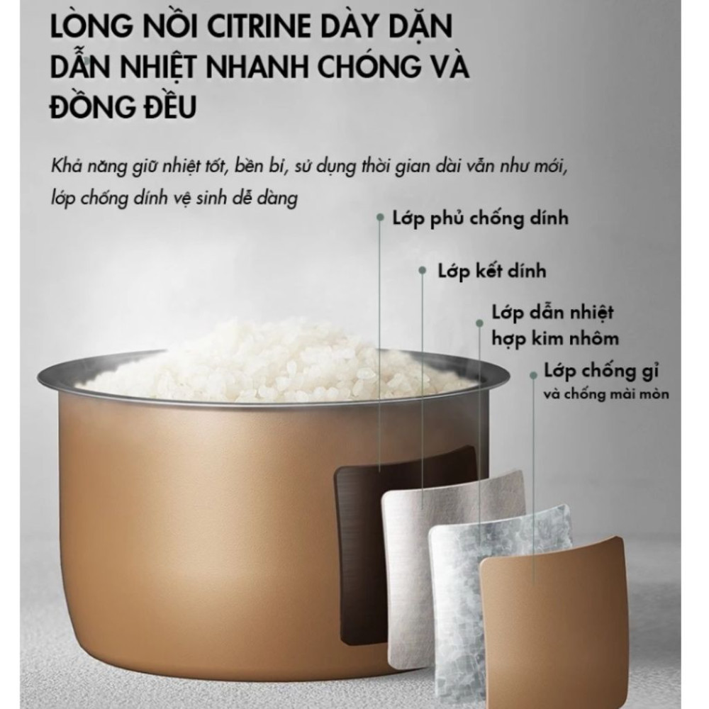 Nồi áp suất đa năng Bear YLB-C40Y7 - Hàng chính hãng