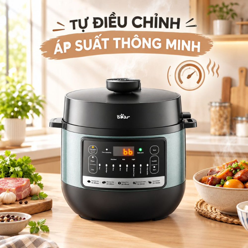 Nồi áp suất đa năng Bear YLB-C40Y7 - Hàng chính hãng