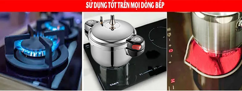 Tính năng không kén bếp của Nồi áp suất inox PoongNyun TCPPC-06
