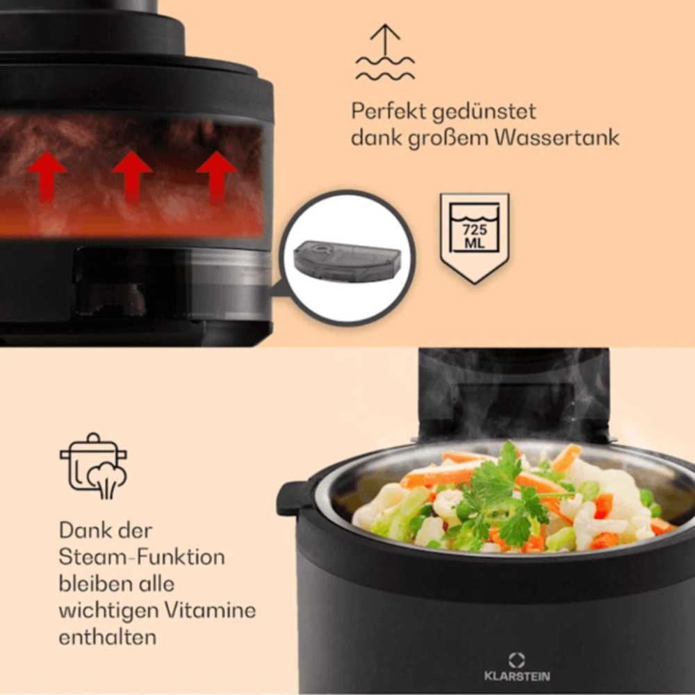 Nồi chiên hấp đa năng Klarstein VENDURE  - Hàng chính hãng