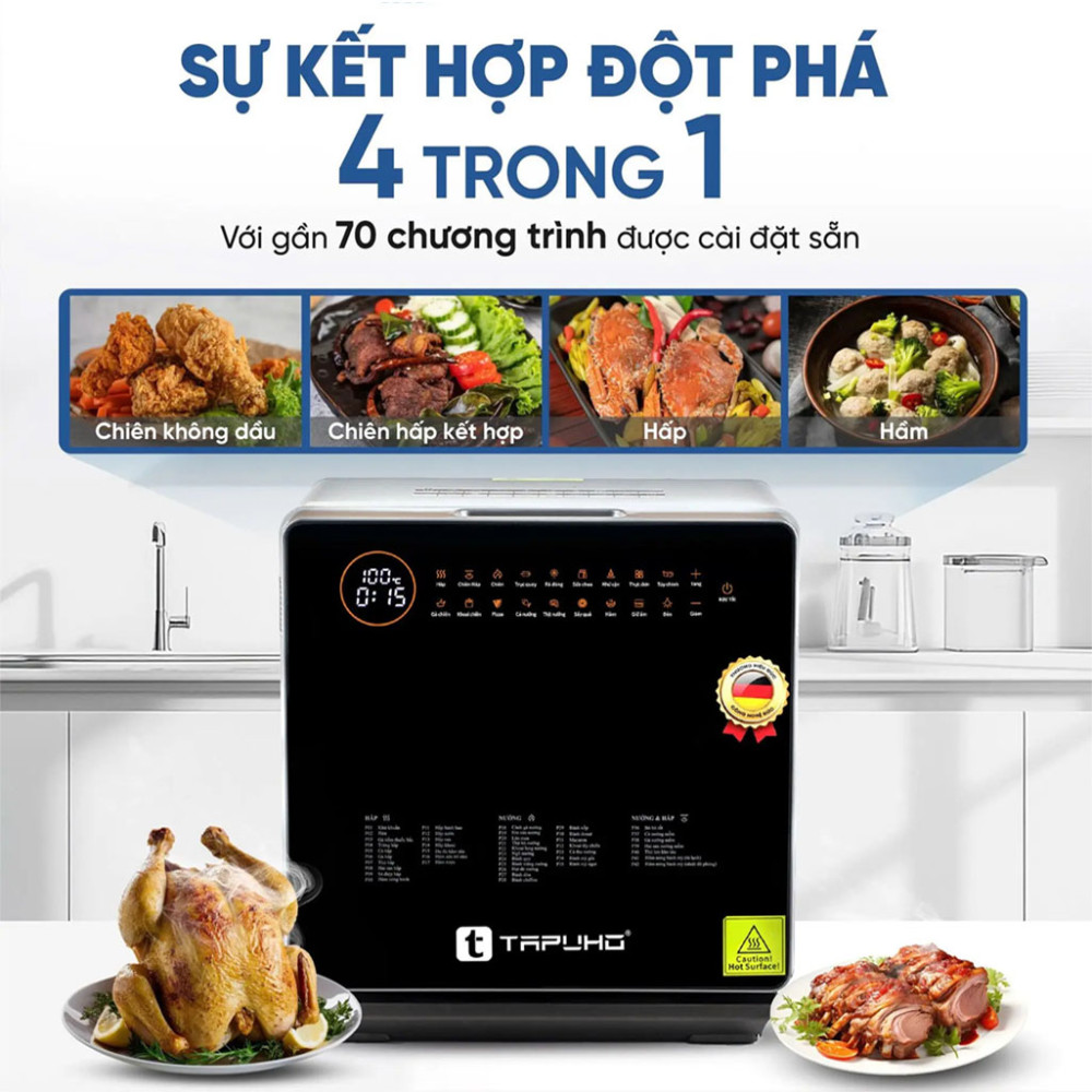 Nồi chiên hơi nước Tapuho TSF16 SMARTX - Hàng chính hãng
