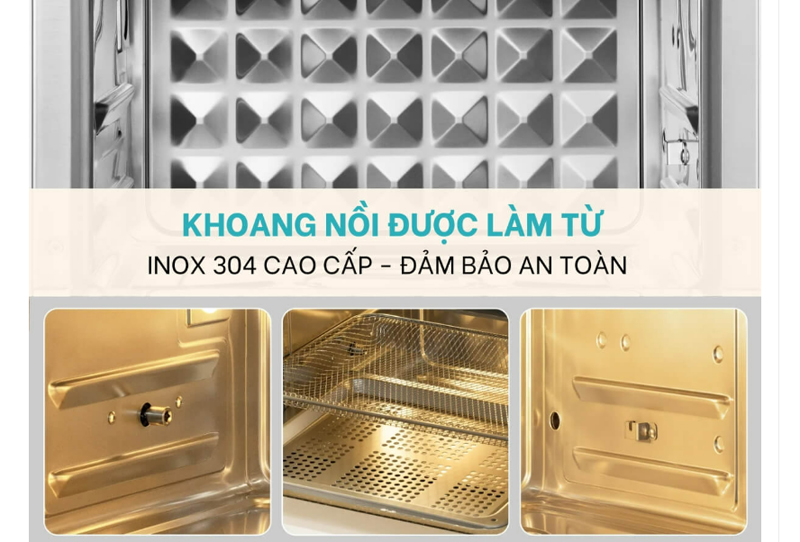 Chất liệu cao cấp an toàn khi tiếp xức nhiệt độ cao