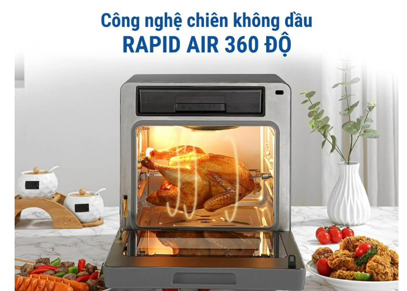 Công nghệ Rapid Air loại bỏ 80% chất béo trong thực phẩm