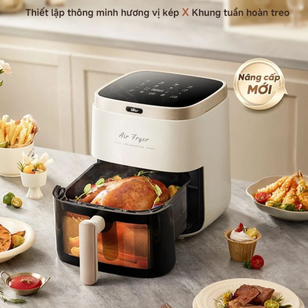 Nồi chiên không dầu Bear QZG-P15R8 - Hàng chính hãng