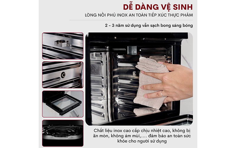 Chất liệu của Nồi chiên không dầu FujiHome A12DB