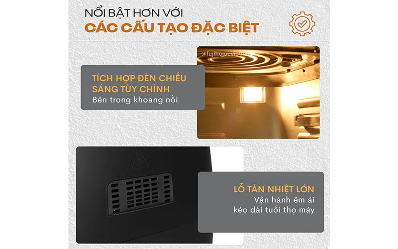 Thiết kế của Nồi chiên không dầu FujiHome A12DB