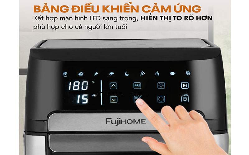 Bảng điều khiển của Nồi chiên không dầu FujiHome A12DB