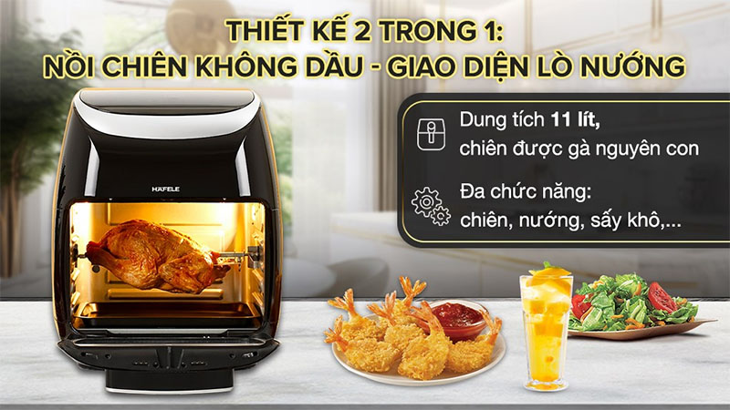 Dung tích của Lò chiên không dầu Hafele HS-AF1102B (535.43.715)