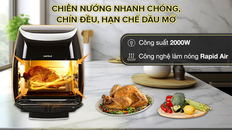 Công suất của Lò chiên không dầu Hafele HS-AF1102B (535.43.715)