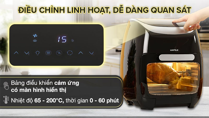 Bảng điều khiển của Lò chiên không dầu Hafele HS-AF1102B (535.43.715)