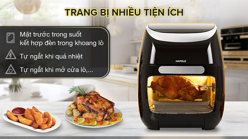 Tính năng an toàn của Lò chiên không dầu Hafele HS-AF1102B (535.43.715)