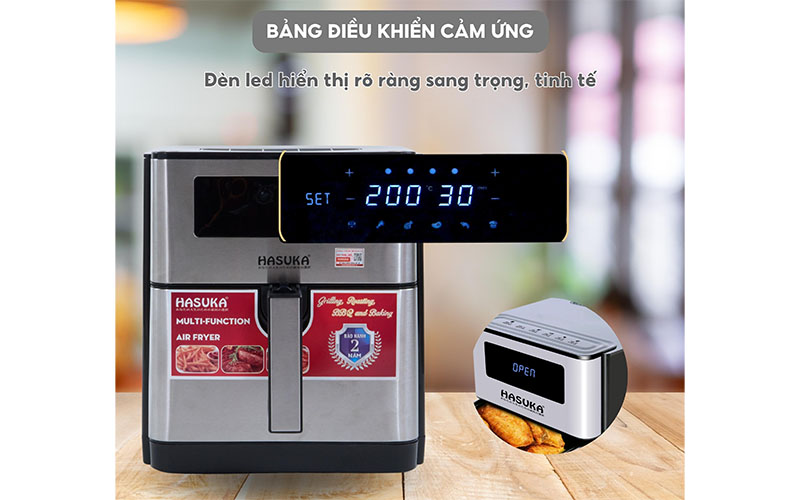 Bảng điều khiển của Nồi chiên không dầu Hasuka HSK-399