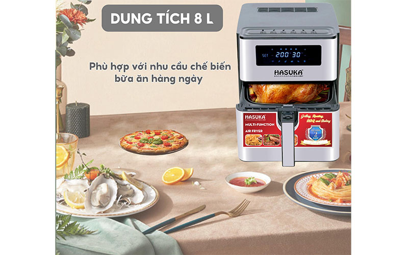 Dug tích của Nồi chiên không dầu Hasuka HSK-399