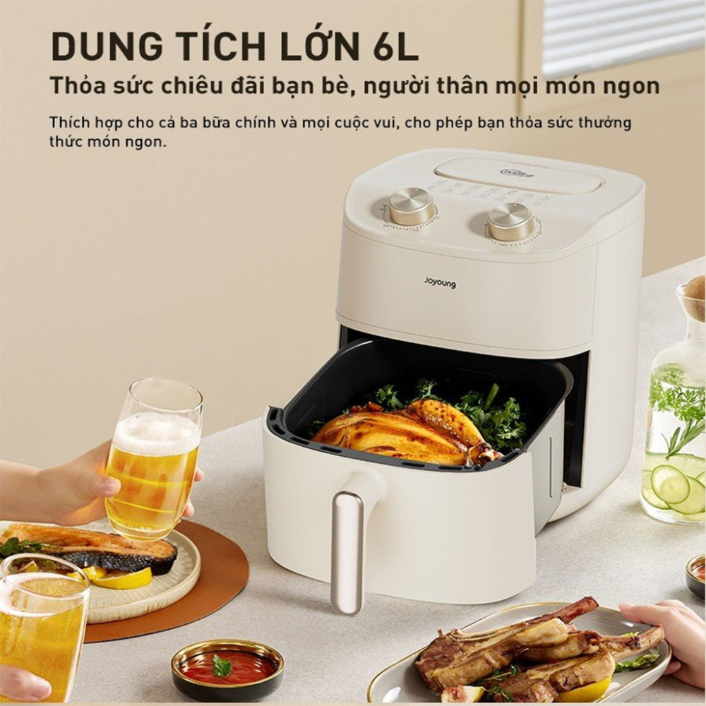 Nồi chiên không dầu Joyoung JAF-612-WH - Hàng chính hãng