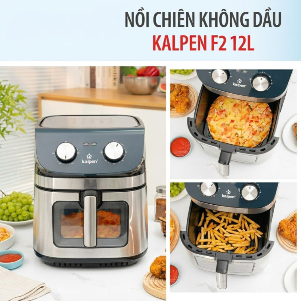 Nồi chiên không dầu 12L Kalpen F2  - Hàng chính hãng