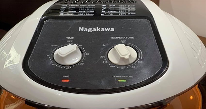 Nút điều khiển của Nồi chiên không dầu Nagakawa NAG3302