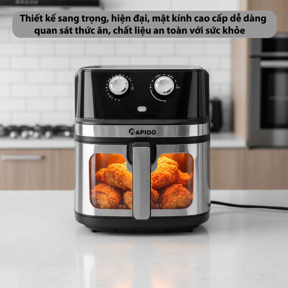 Nồi chiên không dầu Rapido RAF-8.0M3 - Hàng chính hãng