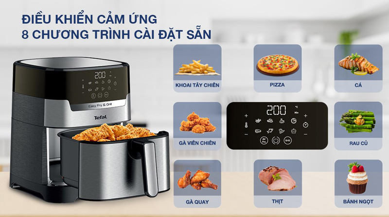 Bảng điều khiển cảm ứng dễ dàng thao tác