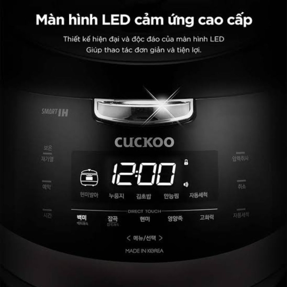 Nồi cơm áp suất điện tử cao tần 1,8L Cuckoo CRP-AHXB1008F - Hàng chính hãng