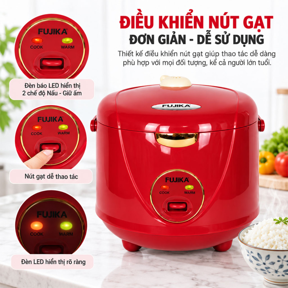 Nồi cơm điện Fujika FJ-NC183 - Hàng chính hãng