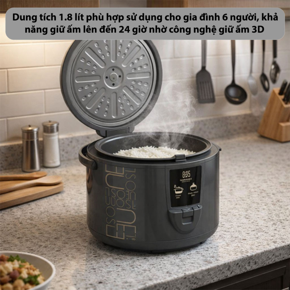 Nồi cơm điện Hawonkoo RCH-188GR - Hàng chính hãng