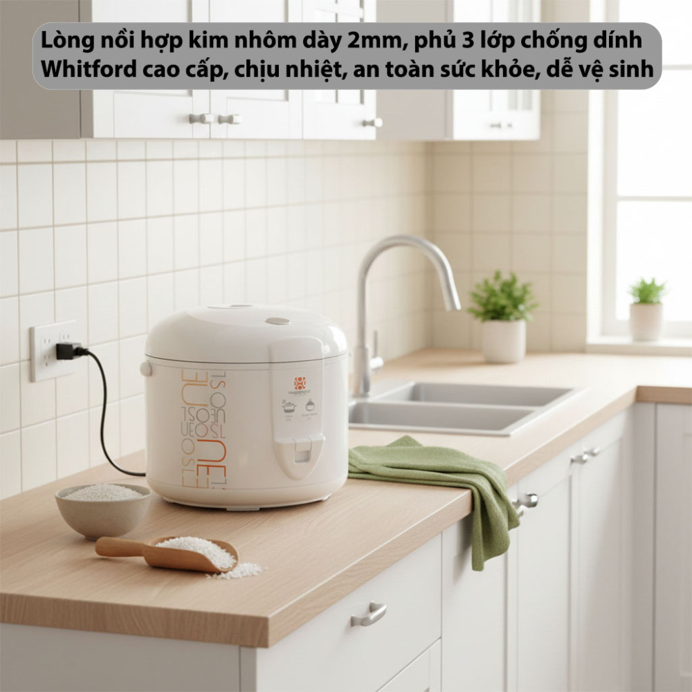 Nồi cơm điện Hawonkoo RCH-188WH - Hàng chính hãng