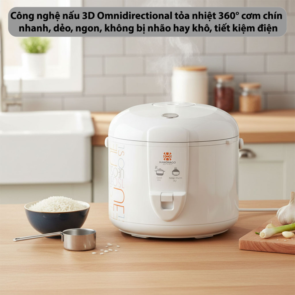 Nồi cơm điện Hawonkoo RCH-188WH - Hàng chính hãng