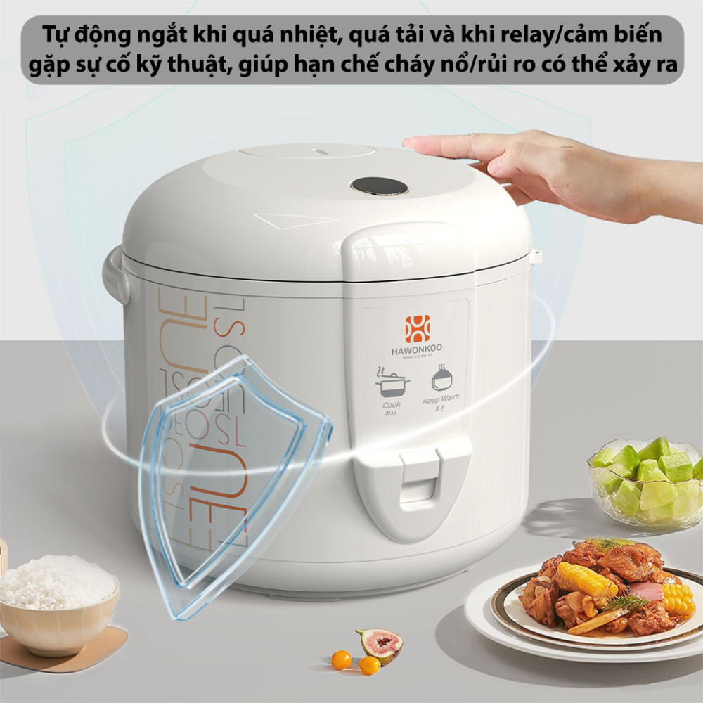 Nồi cơm điện Hawonkoo RCH-188WH - Hàng chính hãng