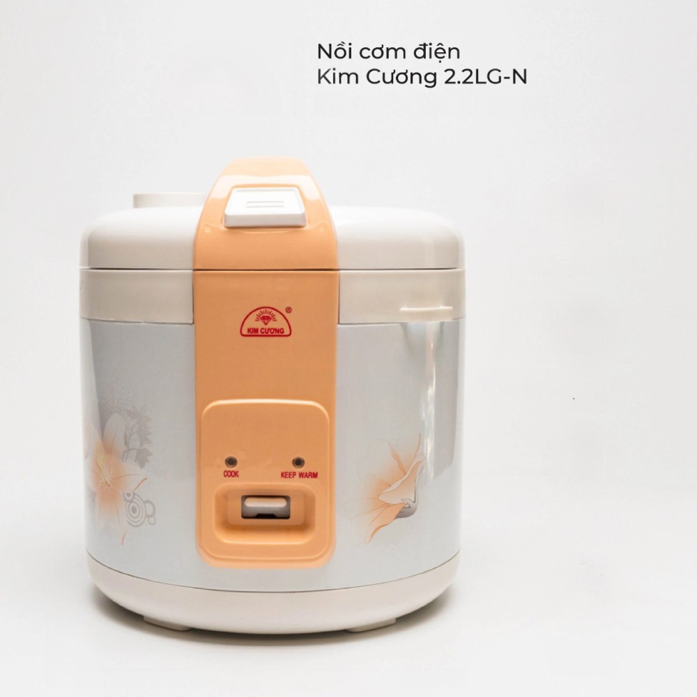 Nồi cơm điện nắp gài Kim Cương 2.2LG 2.2 lít – Thương hiệu Việt - Hàng chính hãng