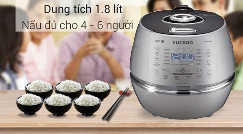 Dung tích của nồi cơm điện cao tần Cuckoo CRP-CHXB1010FS