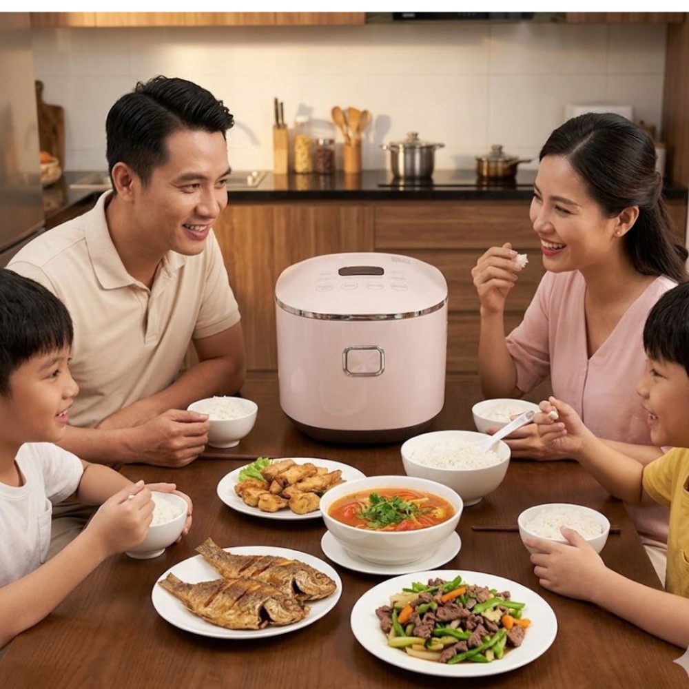 Nồi cơm điện cao tần Sharp KS-IH181V-RG - Hàng chính hãng