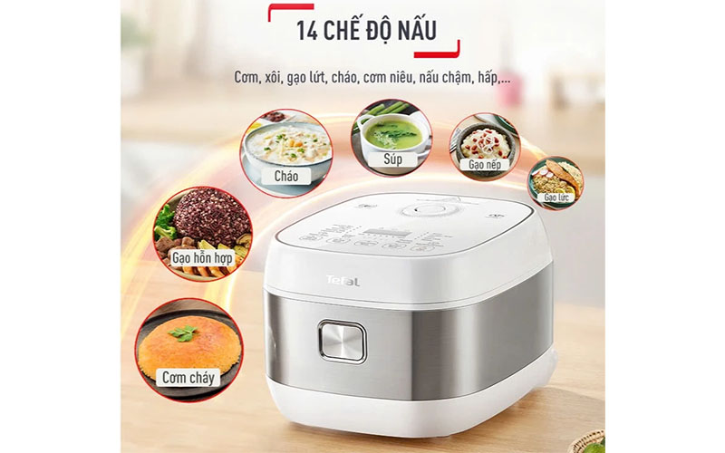 Chương trình nấu của Nồi cơm điện cao tần Tefal 1.5 lít RK8131Y0