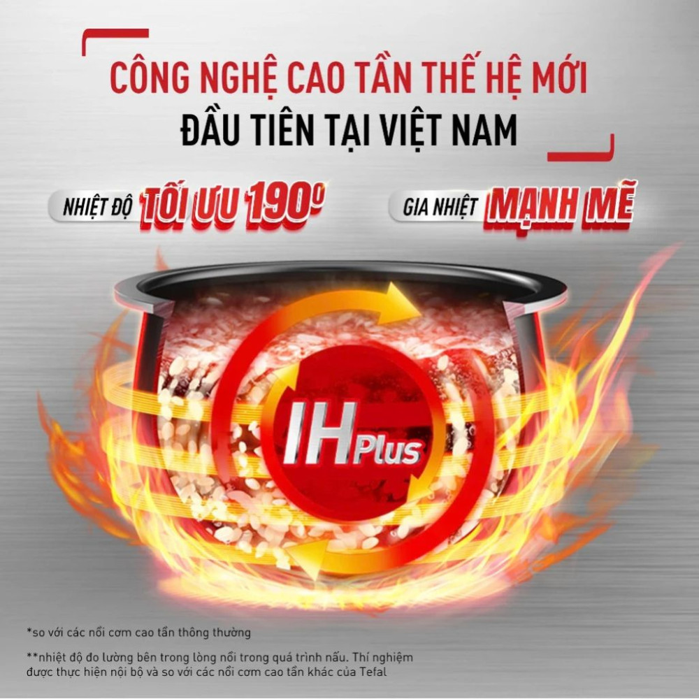 Nồi cơm cao tần Tefal Rice Master Max 1.8 lít RK819868 - Hàng chính hãng
